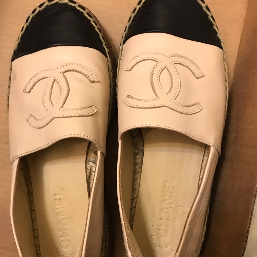 Labeled “Chanel Loafers”